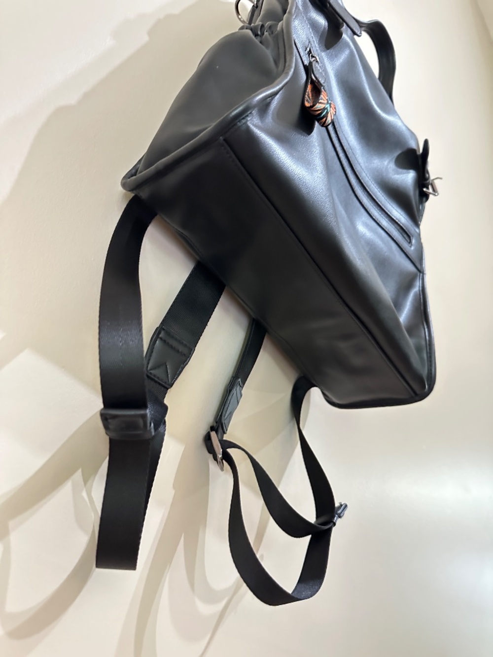 FADEON Leather Laptop Backpack Work Travel Computer Backpack - Picture 7 of 12